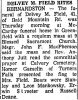 Obituary of Delvey M. Field