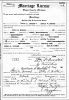 Certificate of Marriage for Stella Hunter and Lewis Howard