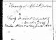 Birth Record of Lucy Francis Delvee