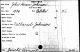 Birth Record of John Hiram Johnson