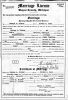 Marriage Certificate of Bertha H. Keck and George A Wilber