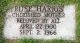 Gravestone of Rose (Jackson) Harris