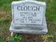 Gravestone of Charles and Helen (Williams) Clough