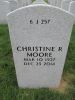 Gravestone of Christine (Rimsa) Moore